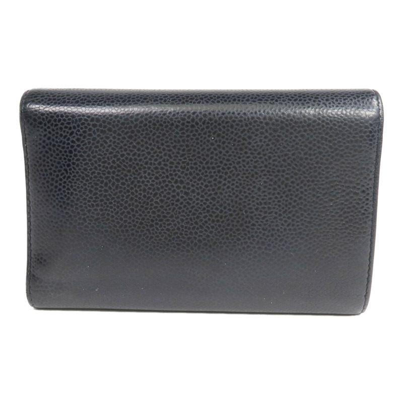 CHANEL 牛皮皮革Wallet金扣錢包-1