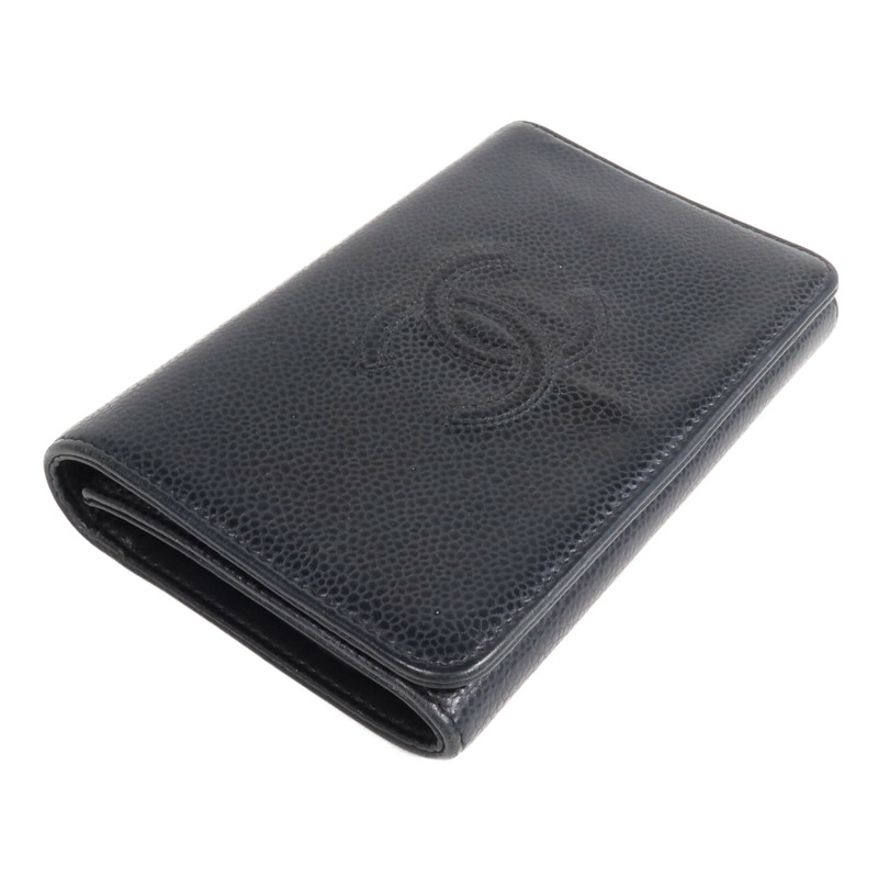 CHANEL 牛皮皮革Wallet金扣錢包-3