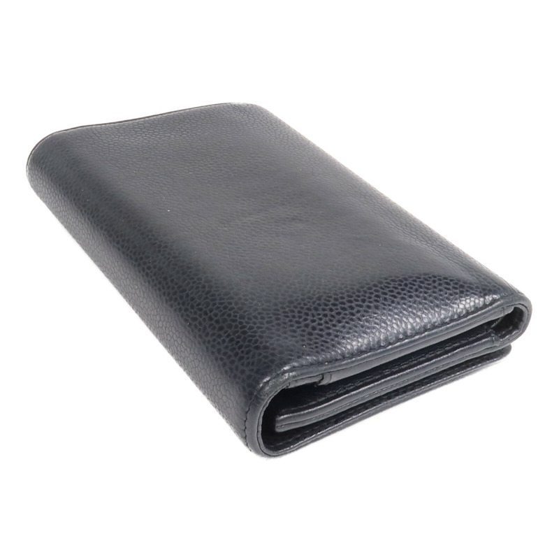 CHANEL 牛皮皮革Wallet金扣錢包-4