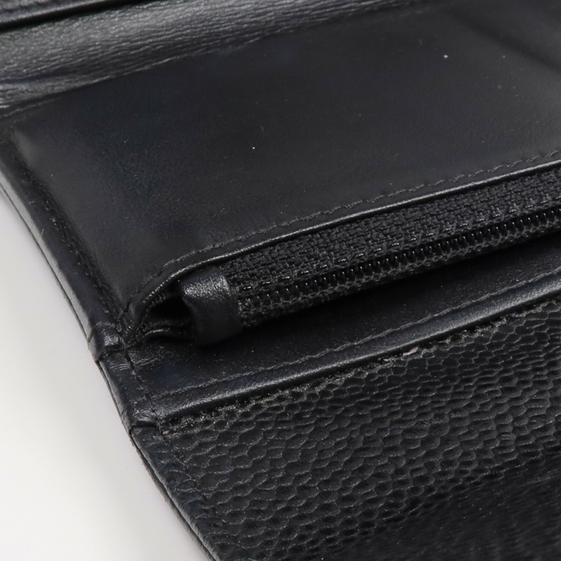 CHANEL 牛皮皮革Wallet金扣錢包-13