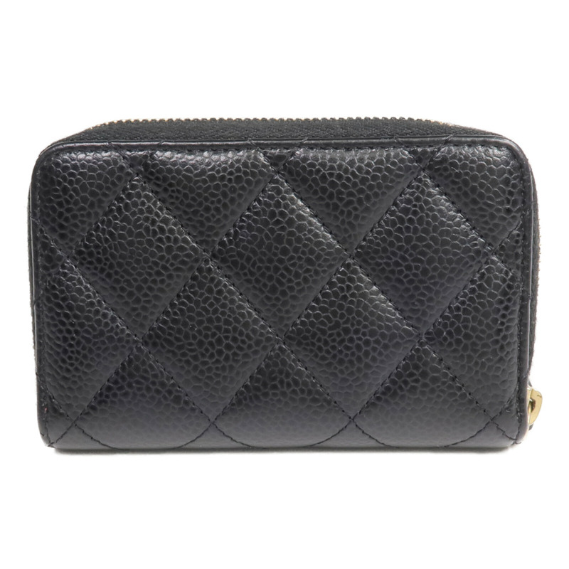 CHANEL 牛皮皮革Card/Coin Case金扣零錢包/卡片套-1