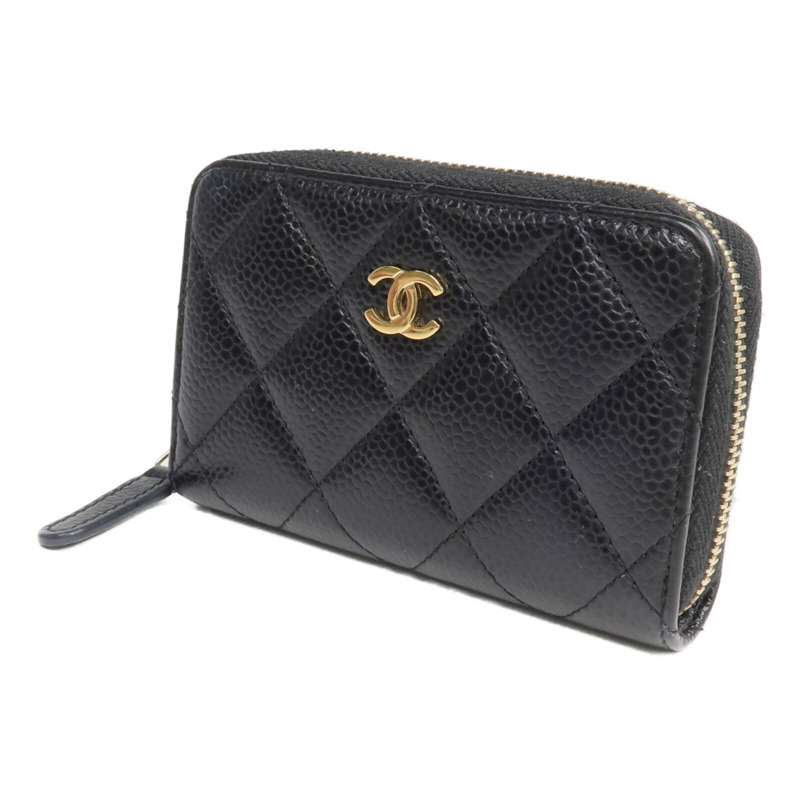 CHANEL 牛皮皮革Card/Coin Case金扣零錢包/卡片套-2