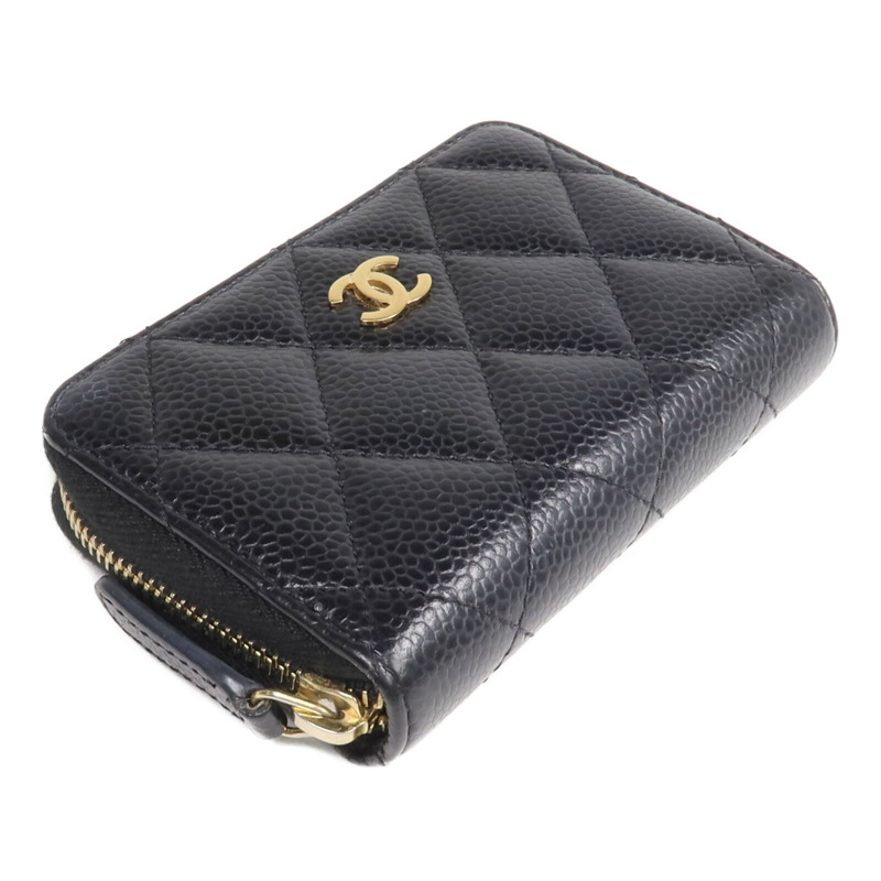 CHANEL 牛皮皮革Card/Coin Case金扣零錢包/卡片套-3
