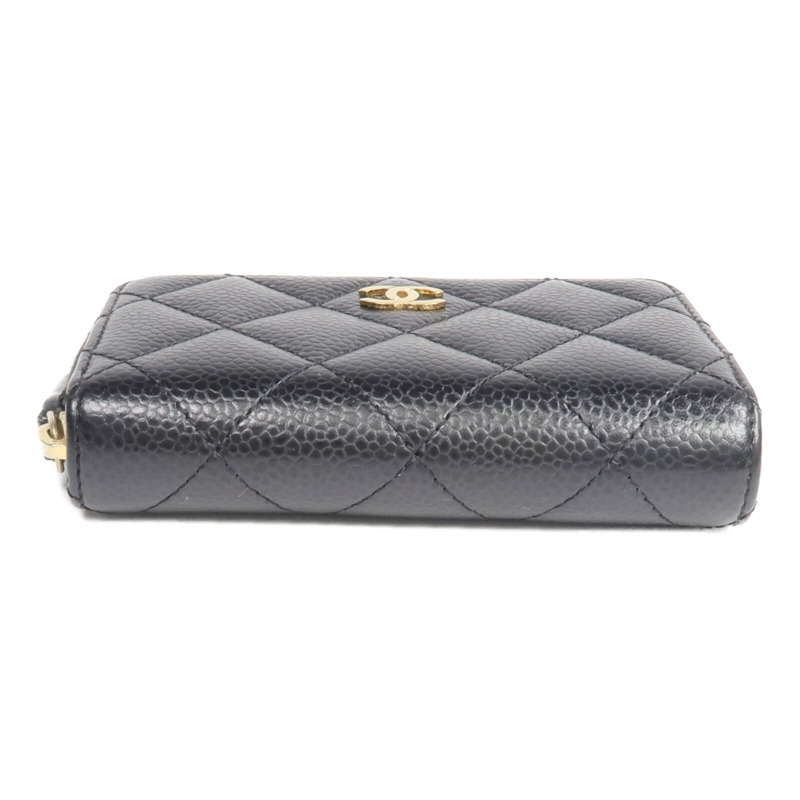CHANEL 牛皮皮革Card/Coin Case金扣零錢包/卡片套-5