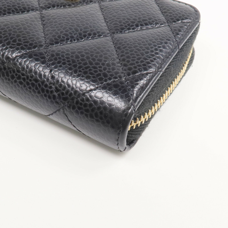 CHANEL 牛皮皮革Card/Coin Case金扣零錢包/卡片套-6
