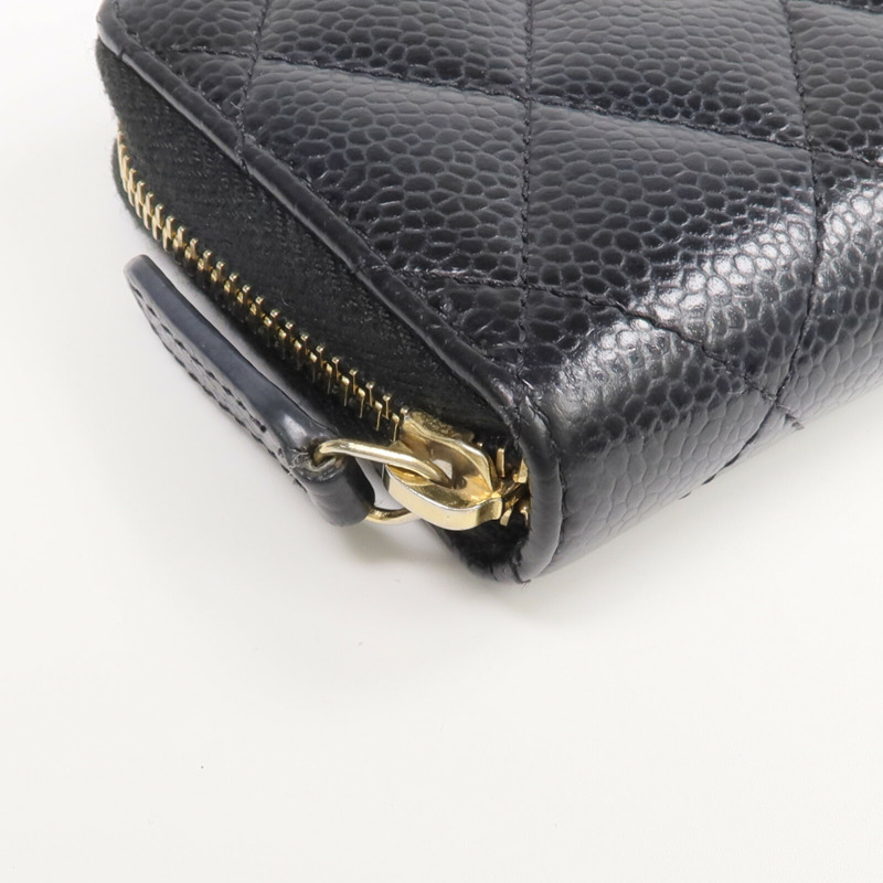 CHANEL 牛皮皮革Card/Coin Case金扣零錢包/卡片套-7