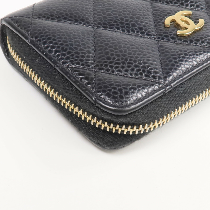 CHANEL 牛皮皮革Card/Coin Case金扣零錢包/卡片套-8
