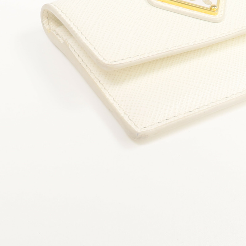 PRADA Saffiano皮革Card Case金扣卡片套-7