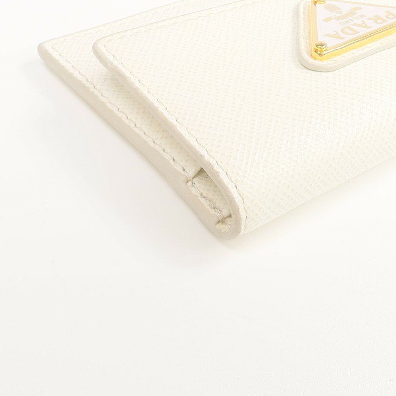 PRADA Saffiano皮革Card Case金扣卡片套-8