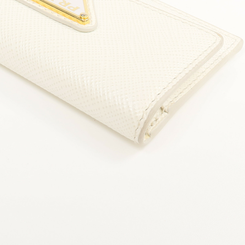 PRADA Saffiano皮革Card Case金扣卡片套-9