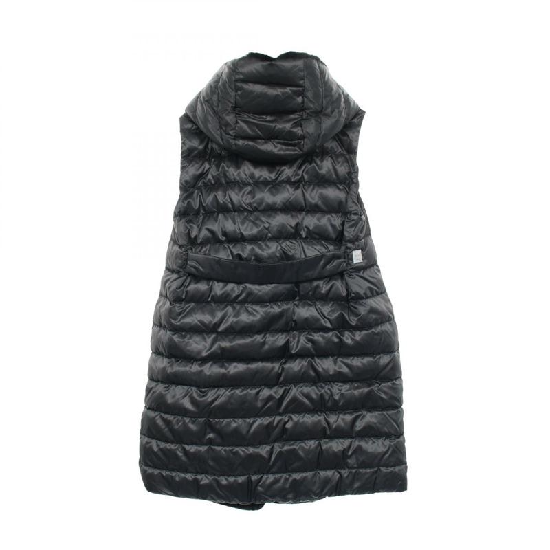 MAX MARA The Cube NOVEGI 雙面毛領長款羽絨背心 #I40 92960696 BK-1