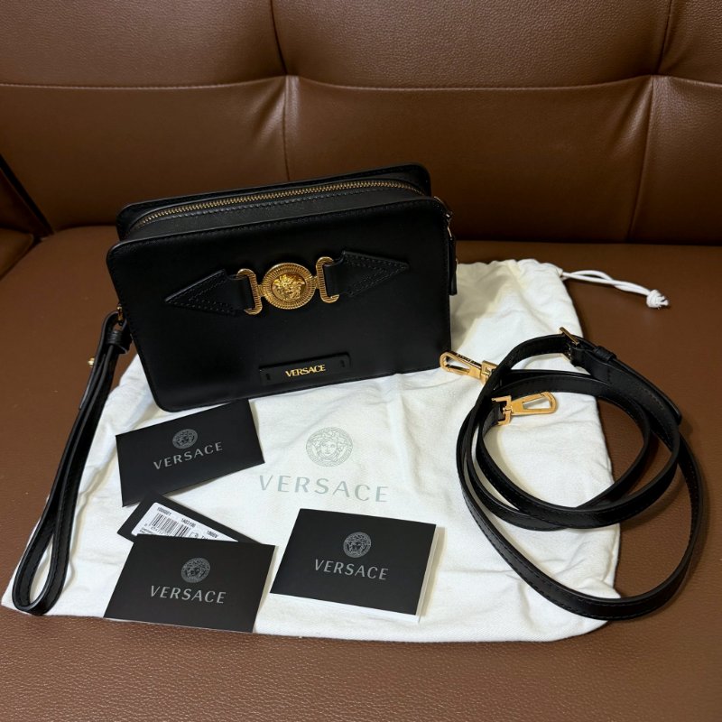 VERSACE La Medusa 黑金相機包-19