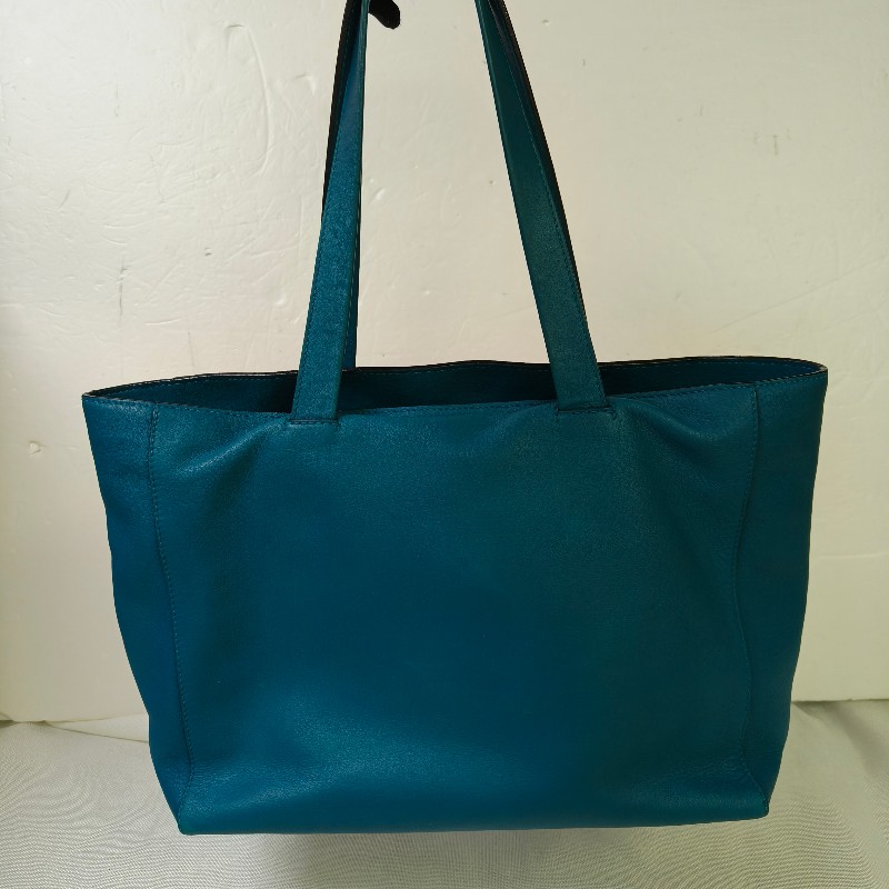 🫅女神購物節狂降（原$16800）‼️只到3/15⏰㊣✨ LOEWE ✨羅威 土耳其藍 湖水藍  小牛皮 托特包 手提包/二手包/二手精品🌳二手樹屋🌳-3