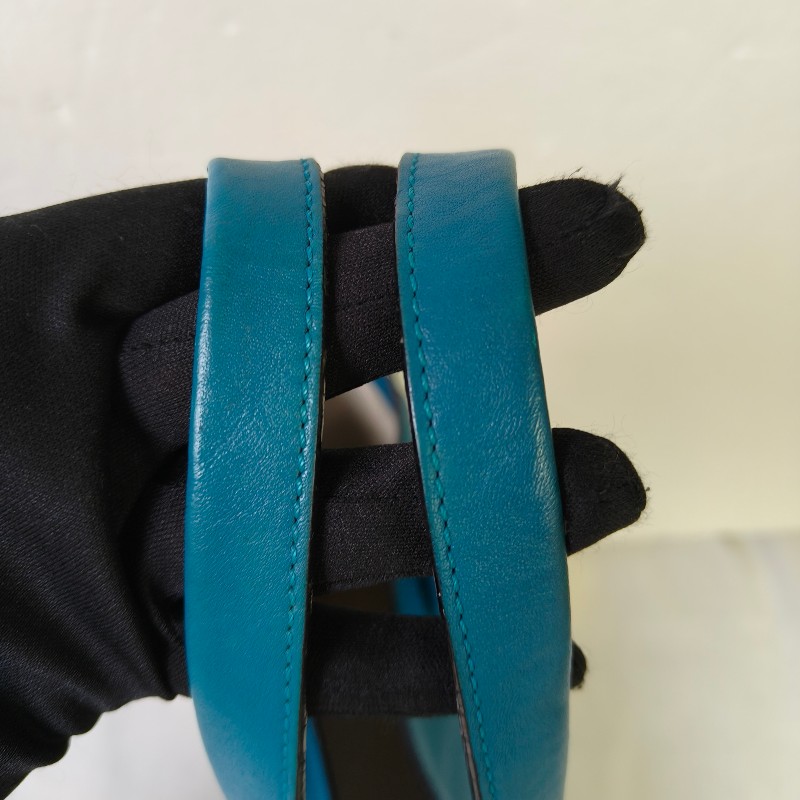 🫅女神購物節狂降（原$16800）‼️只到3/15⏰㊣✨ LOEWE ✨羅威 土耳其藍 湖水藍  小牛皮 托特包 手提包/二手包/二手精品🌳二手樹屋🌳-31