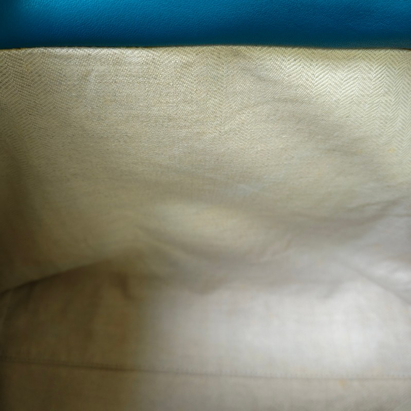 🫅女神購物節狂降（原$16800）‼️只到3/15⏰㊣✨ LOEWE ✨羅威 土耳其藍 湖水藍  小牛皮 托特包 手提包/二手包/二手精品🌳二手樹屋🌳-46