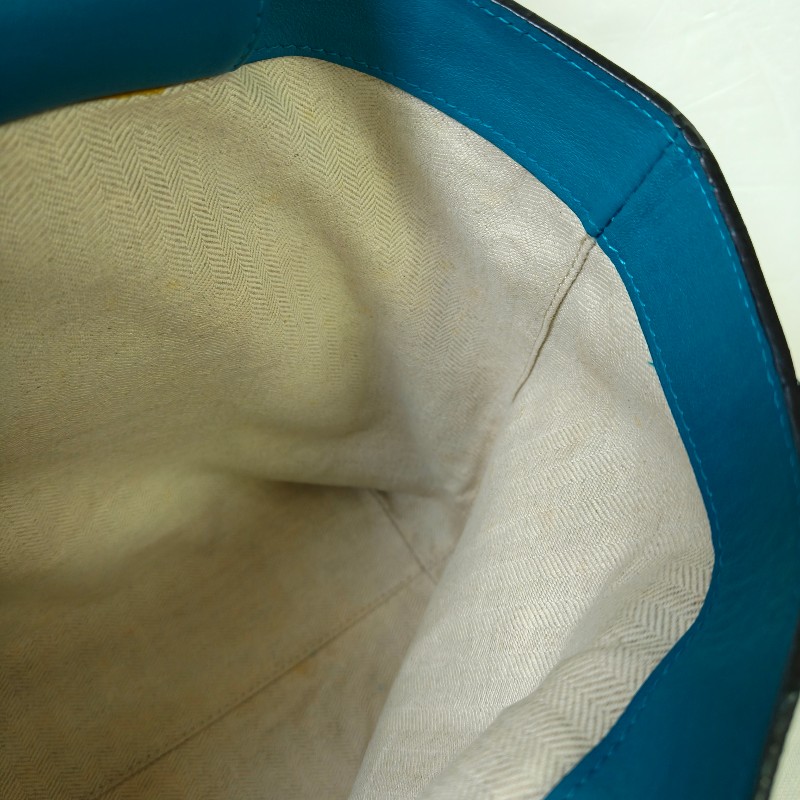 🫅女神購物節狂降（原$16800）‼️只到3/15⏰㊣✨ LOEWE ✨羅威 土耳其藍 湖水藍  小牛皮 托特包 手提包/二手包/二手精品🌳二手樹屋🌳-47