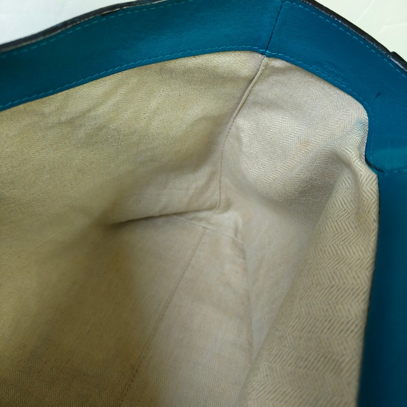 🫅女神購物節狂降（原$16800）‼️只到3/15⏰㊣✨ LOEWE ✨羅威 土耳其藍 湖水藍  小牛皮 托特包 手提包/二手包/二手精品🌳二手樹屋🌳-50