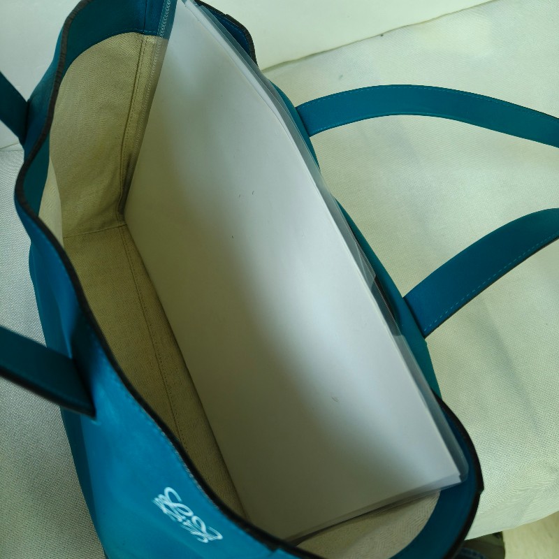 🫅女神購物節狂降（原$16800）‼️只到3/15⏰㊣✨ LOEWE ✨羅威 土耳其藍 湖水藍  小牛皮 托特包 手提包/二手包/二手精品🌳二手樹屋🌳-55