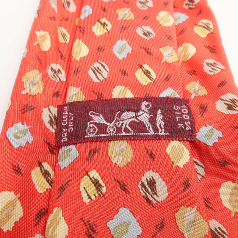 HERMES 絲質Tie領帶-5