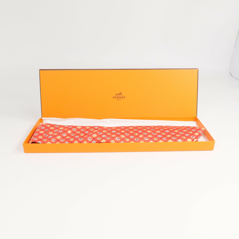 HERMES 絲質Tie領帶-8