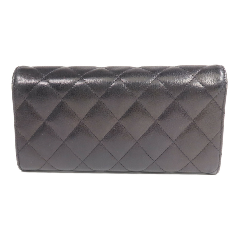 CHANEL 牛皮皮革Long Wallet金扣長錢包-1