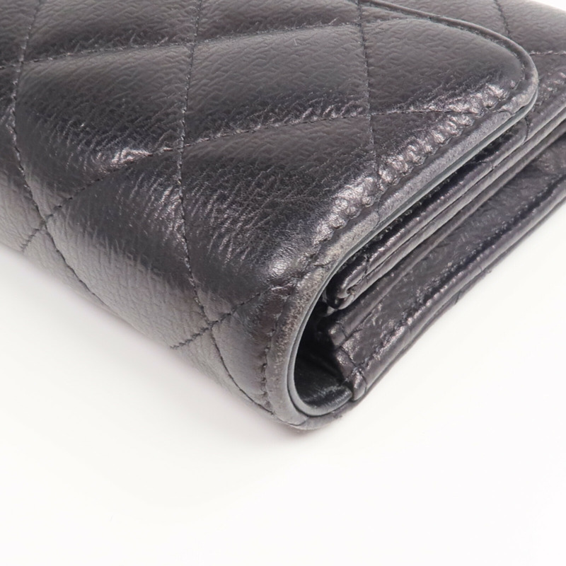 CHANEL 牛皮皮革Long Wallet金扣長錢包-9