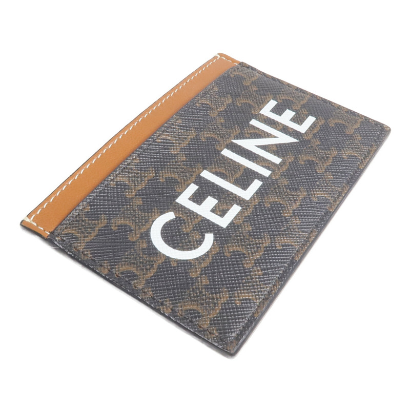 CELINE 塗層帆布/牛皮皮革Card Holder卡片套-3