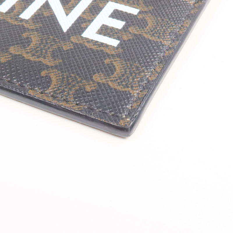 CELINE 塗層帆布/牛皮皮革Card Holder卡片套-6
