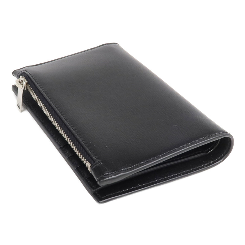 SAINT LAURENT 牛皮皮革Bi-fold Wallet銀扣錢包-4