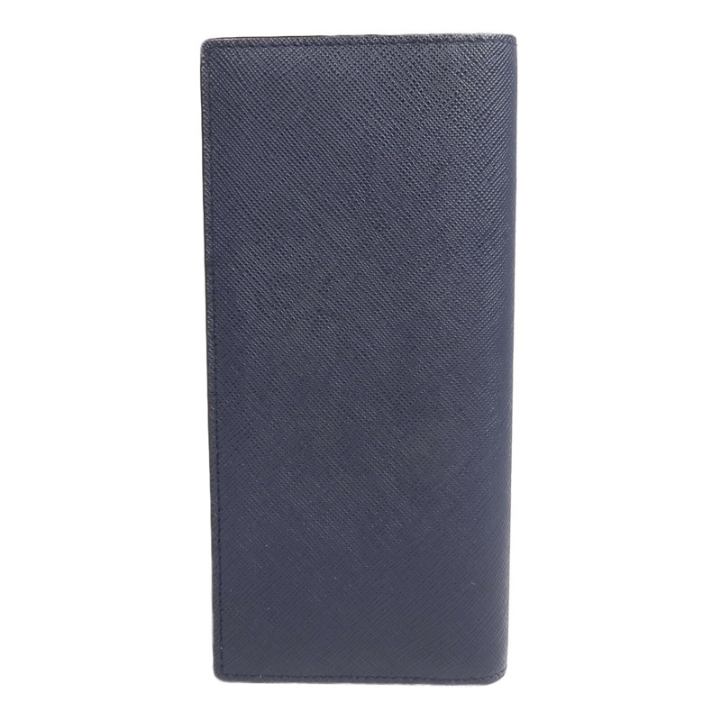 PRADA Saffiano皮革Long Wallet銀扣長錢包-1