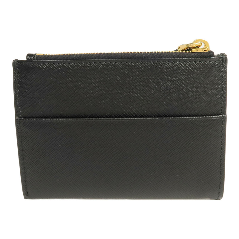 PRADA 牛皮皮革Coin Card Holder金扣卡片套/鎖匙包-1