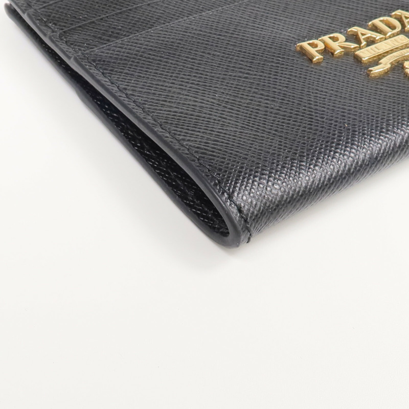 PRADA 牛皮皮革Coin Card Holder金扣卡片套/鎖匙包-7