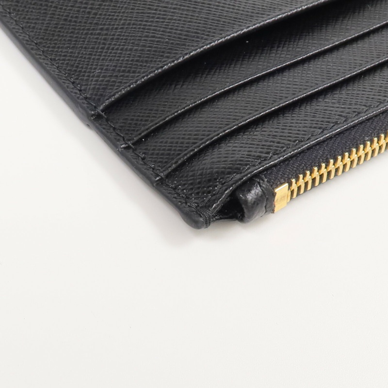 PRADA 牛皮皮革Coin Card Holder金扣卡片套/鎖匙包-8