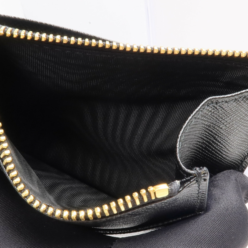 PRADA 牛皮皮革Coin Card Holder金扣卡片套/鎖匙包-12