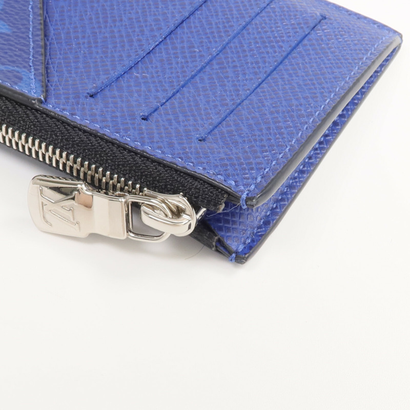 LOUIS VUITTON Taigarama Coin Card Holder銀扣零錢包/套-9