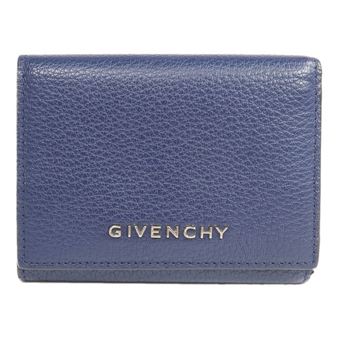 GIVENCHY 牛皮皮革Pandora Trifold Wallet銀扣錢包