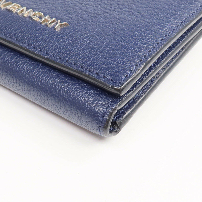 GIVENCHY 牛皮皮革Pandora Trifold Wallet銀扣錢包-6