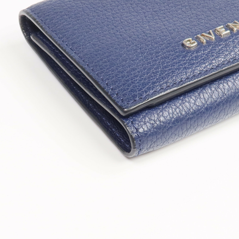GIVENCHY 牛皮皮革Pandora Trifold Wallet銀扣錢包-7