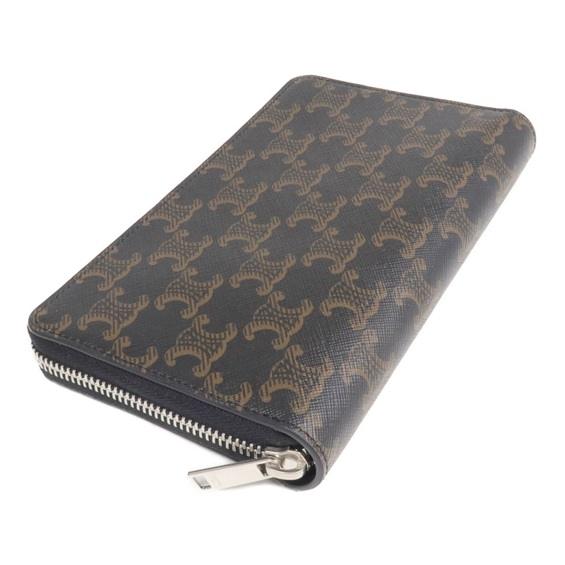 CELINE 塗層帆布Long Wallet銀扣長錢包-4