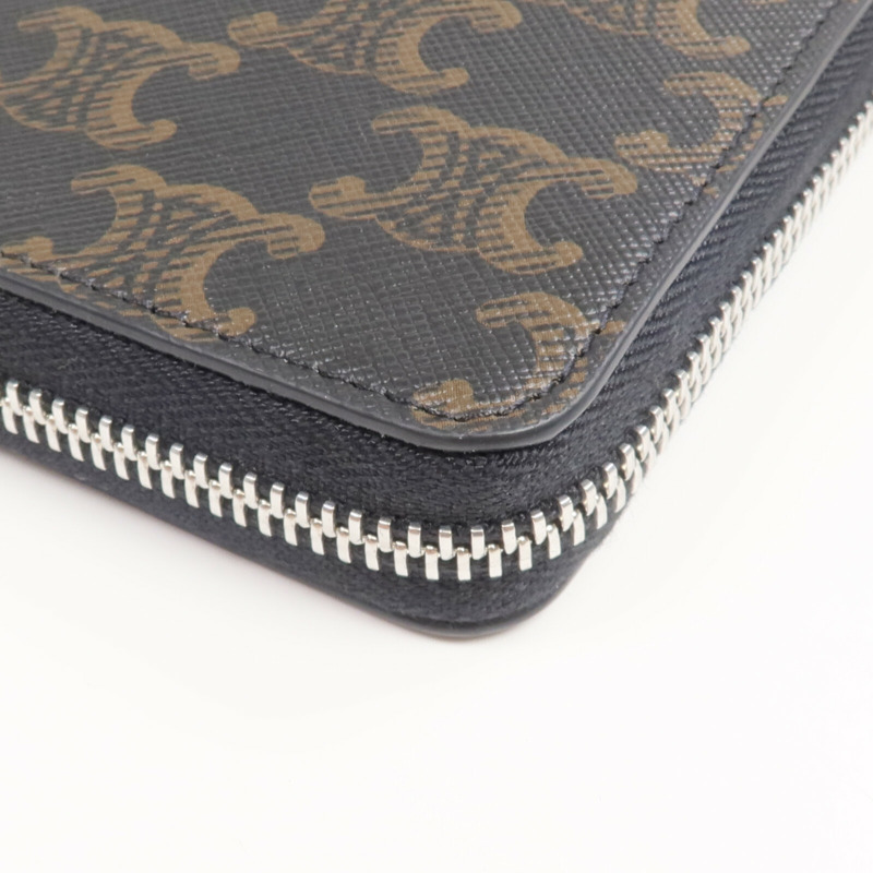 CELINE 塗層帆布Long Wallet銀扣長錢包-9