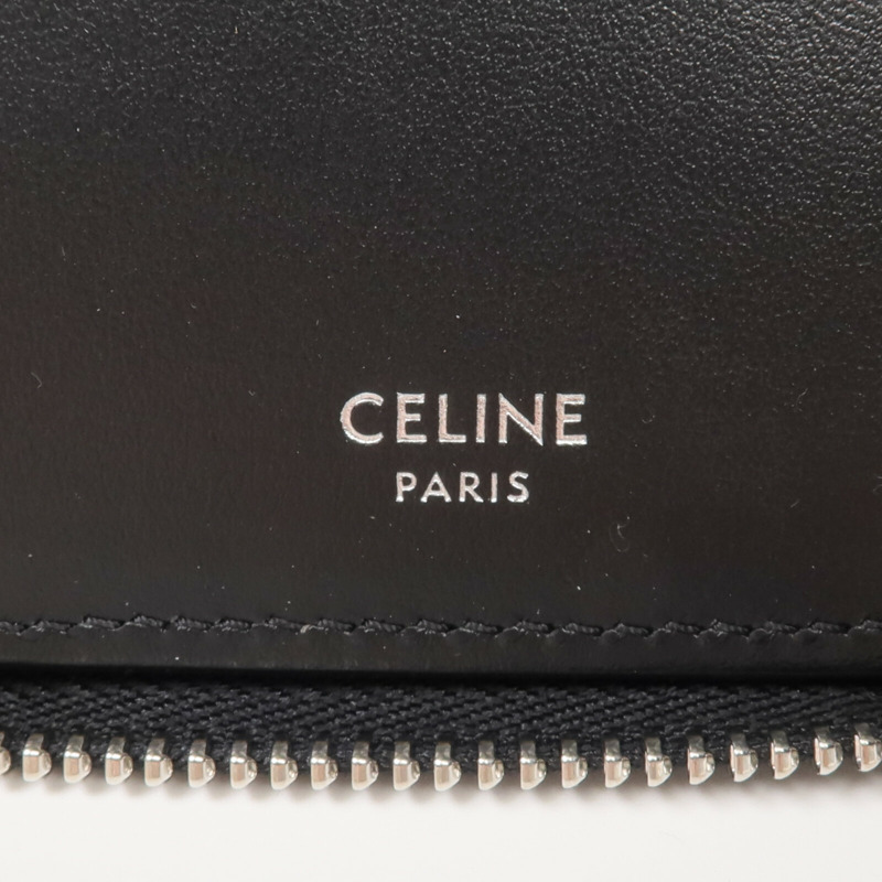 CELINE 塗層帆布Long Wallet銀扣長錢包-12