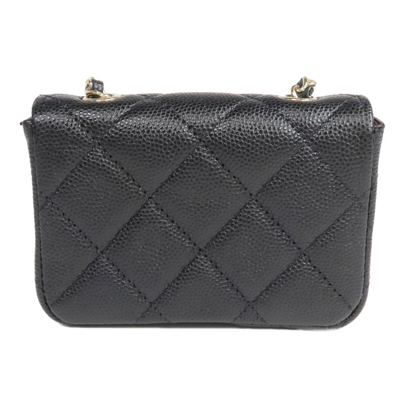 CHANEL 牛皮皮革Waist Bag金扣腰包-1