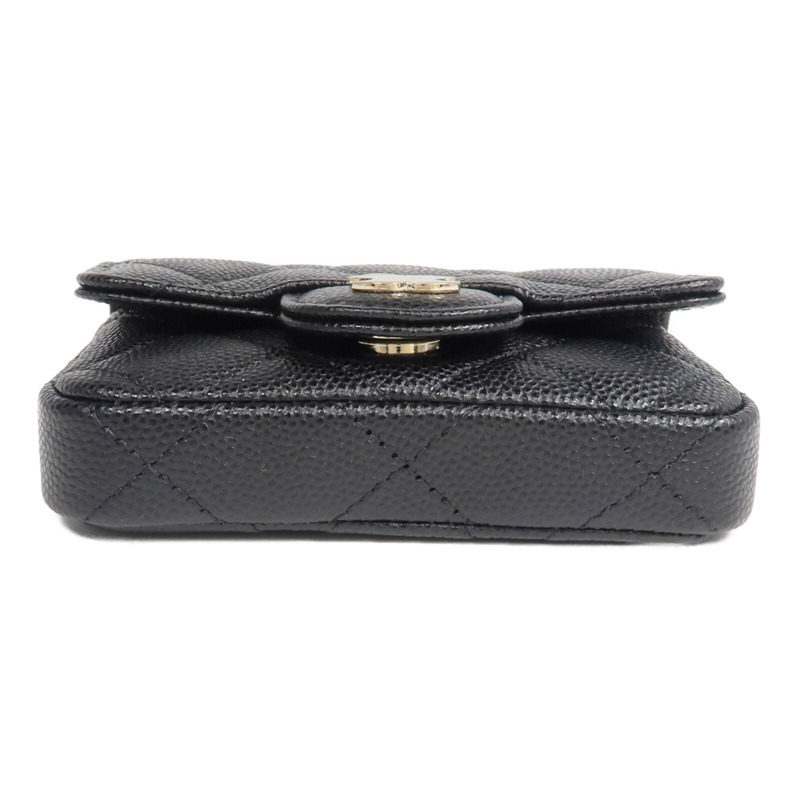 CHANEL 牛皮皮革Waist Bag金扣腰包-3