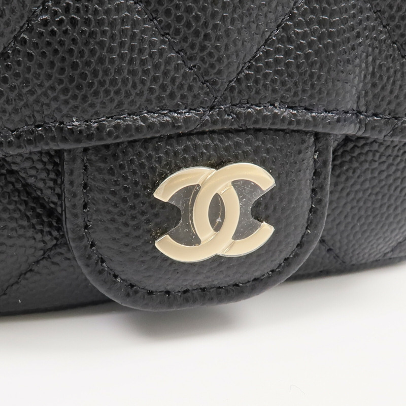 CHANEL 牛皮皮革Waist Bag金扣腰包-5