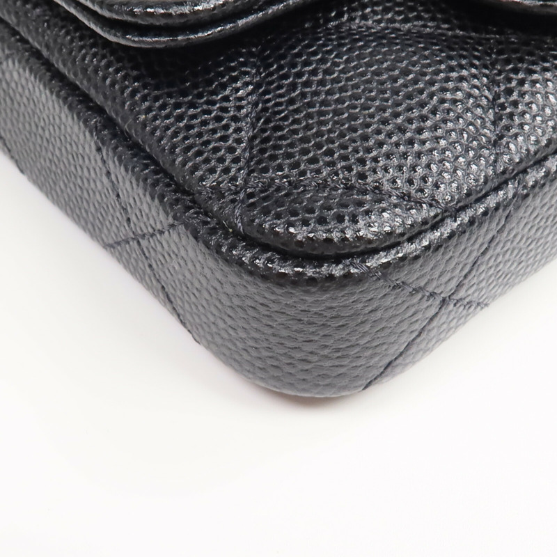 CHANEL 牛皮皮革Waist Bag金扣腰包-12