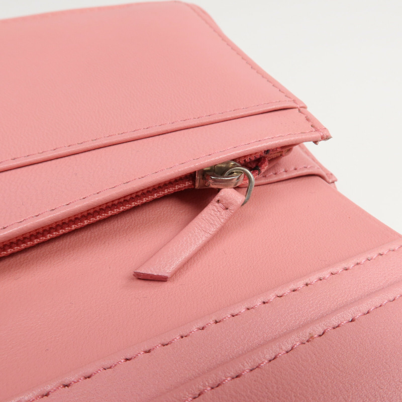 CHANEL 羊皮皮革Long Wallet銀扣長錢包-13