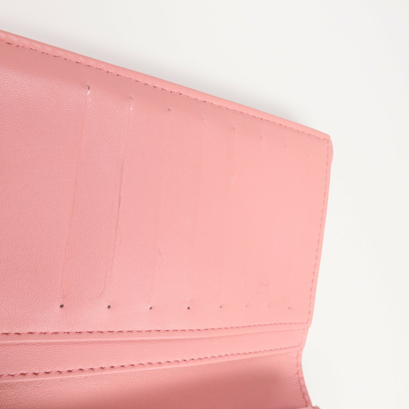 CHANEL 羊皮皮革Long Wallet銀扣長錢包-16