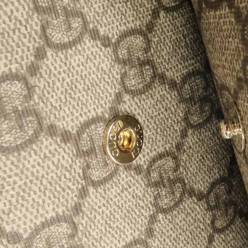 GUCCI 塗層帆布Long Wallet金扣長錢包-13