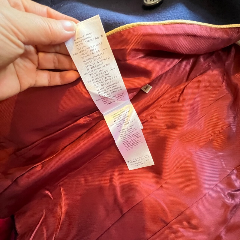 Gucci學院風外套36碼-5