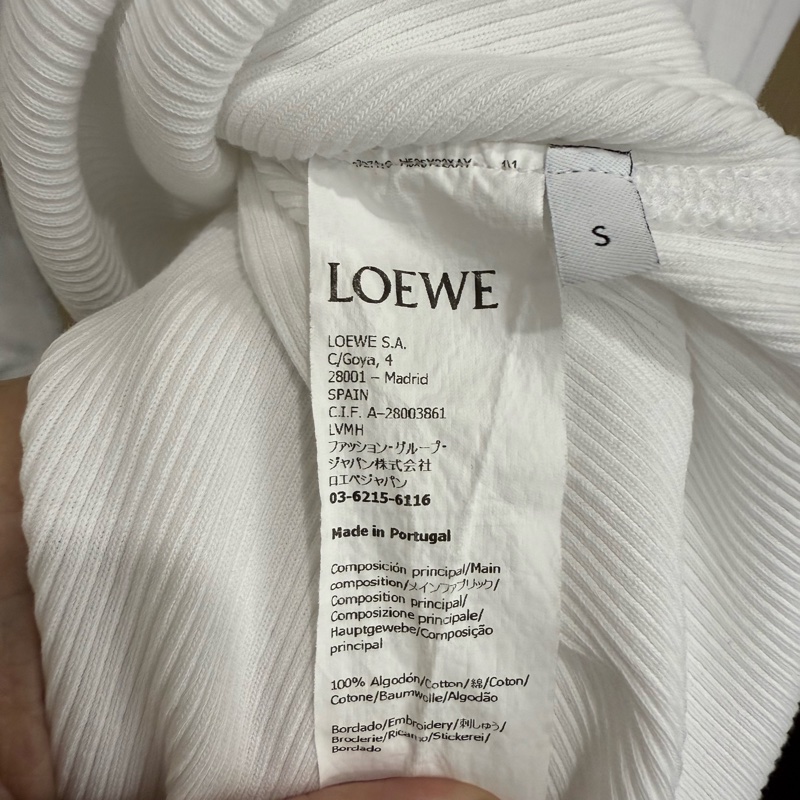 Loewe white anagram long sleeve T shirt 長袖 T恤-6